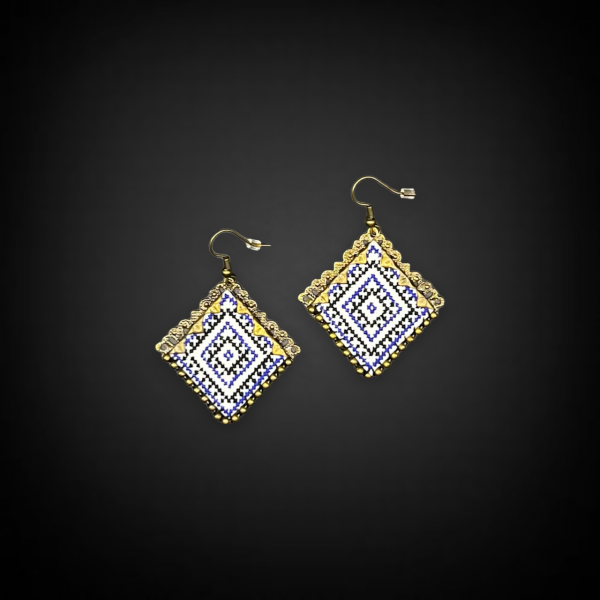 Silky Handmade Geometric Design Earrings 2