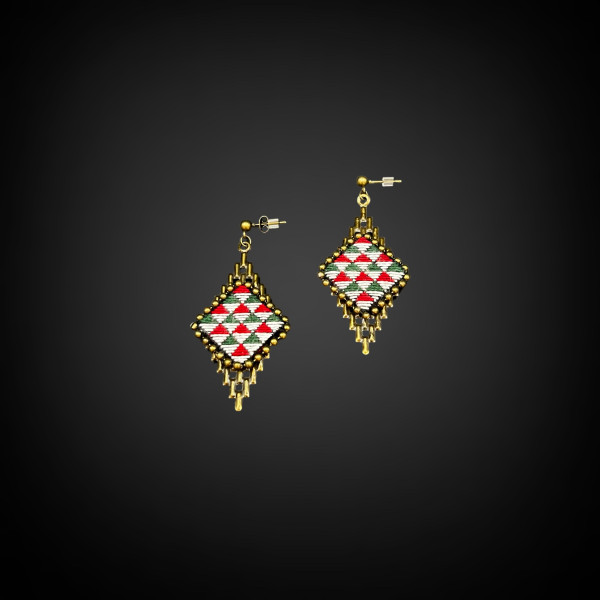 Silky Handmade Geometric Design Earrings 35