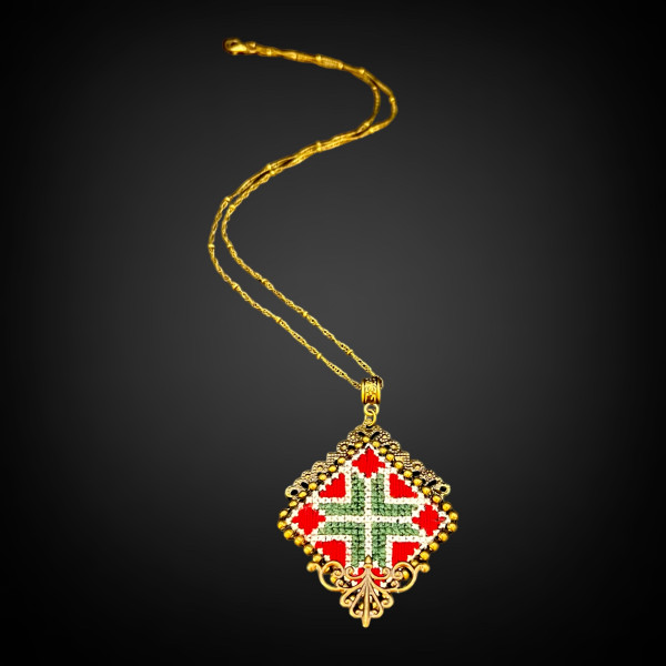 Silky Handmade Geometric Design Necklace & Pendant 36